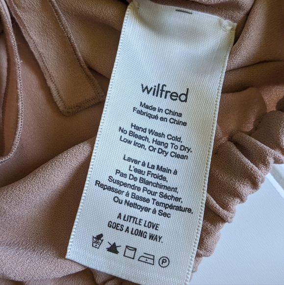 Aritzia Wilfred Eleanora Blouse Cropped off the shoulder Top - Picture 4 of 12